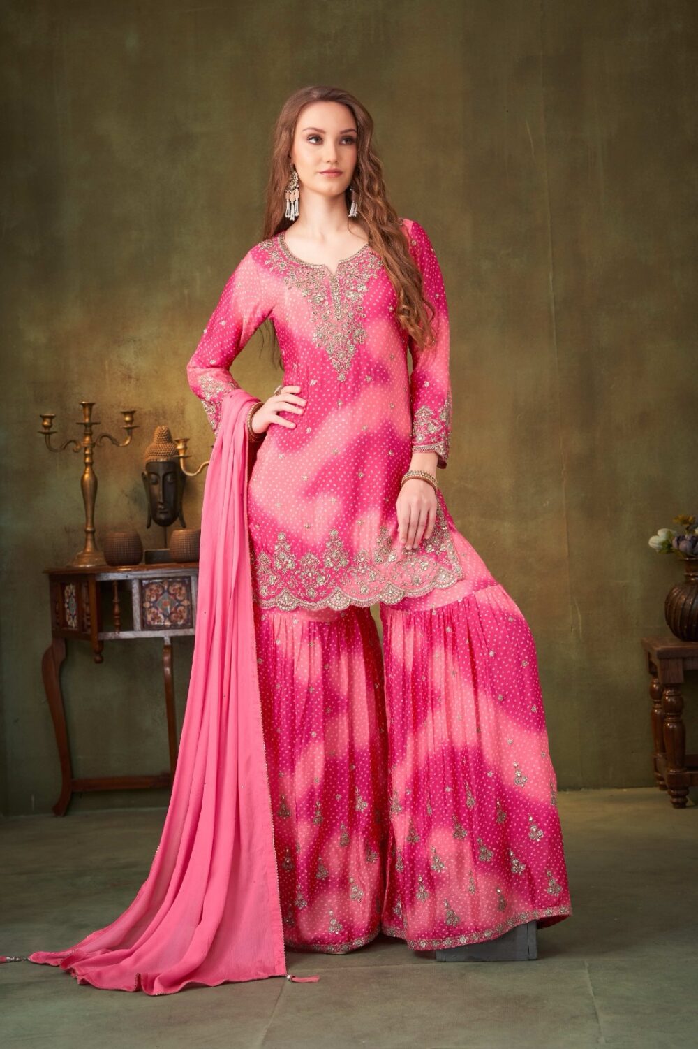 Woman Traditional wear indo western