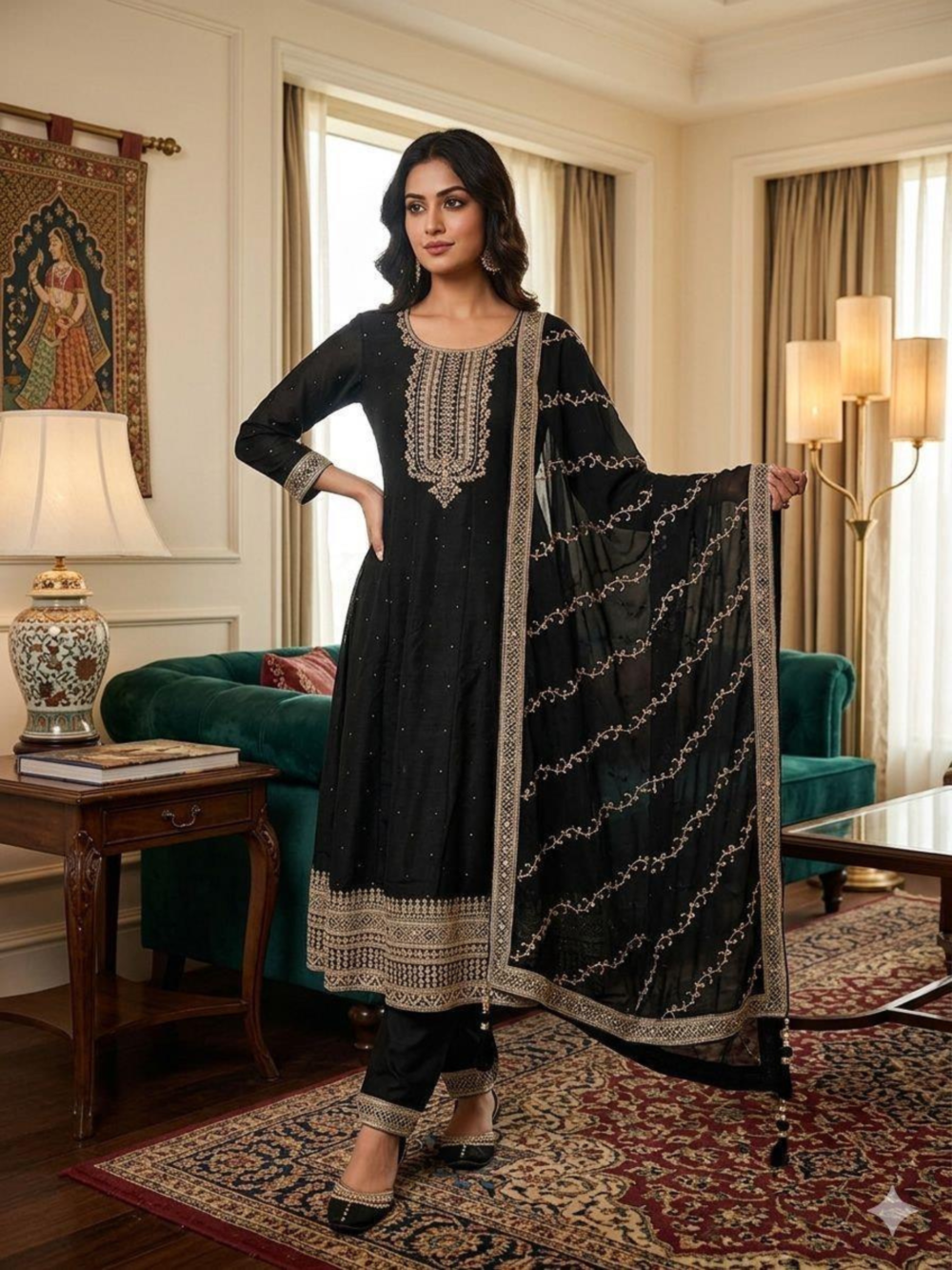 BARBEE W.KURTI SET TRADITIONAL