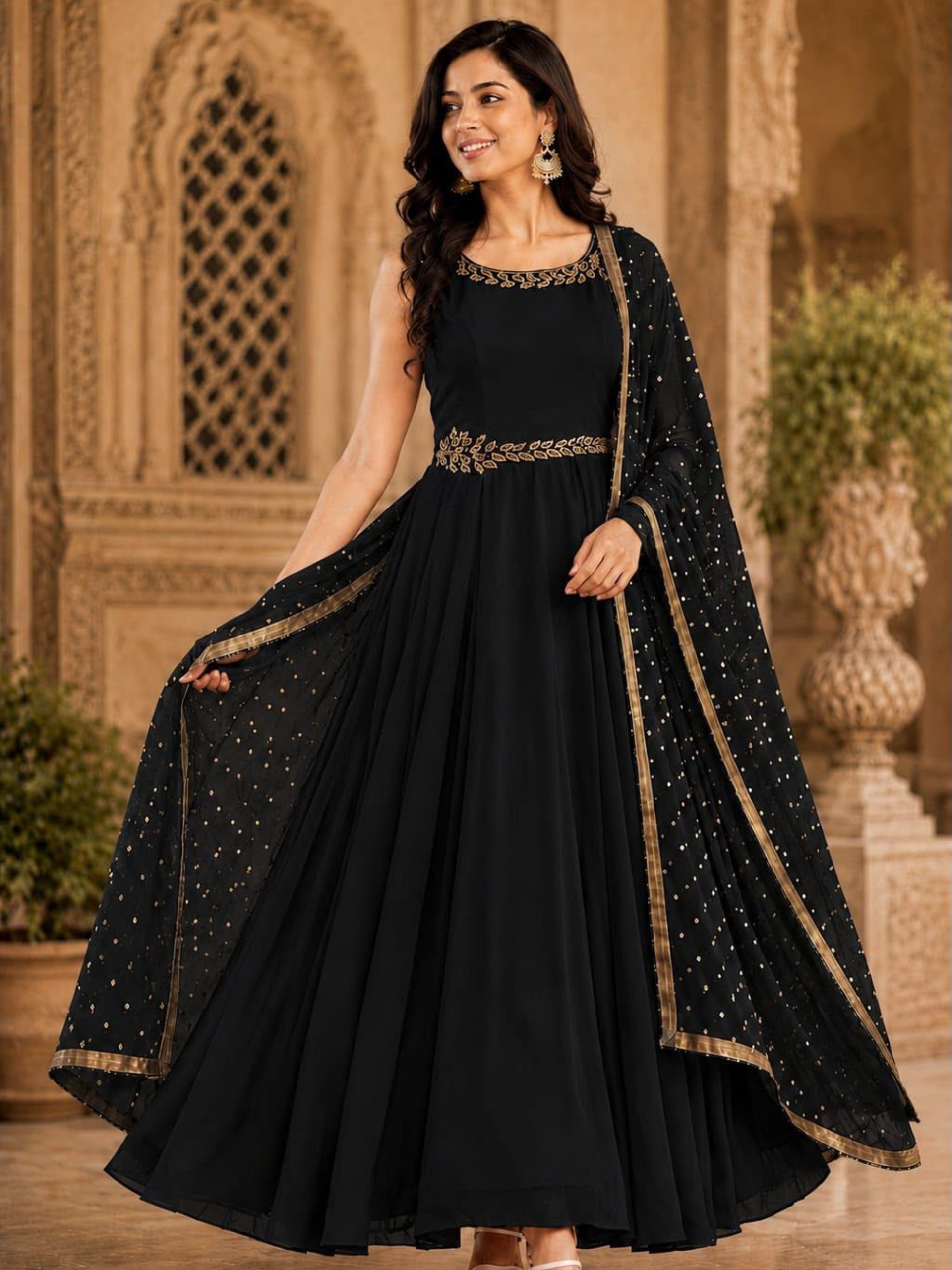 Siddhivinayak Designer Anarkali Gown Set - Image 3