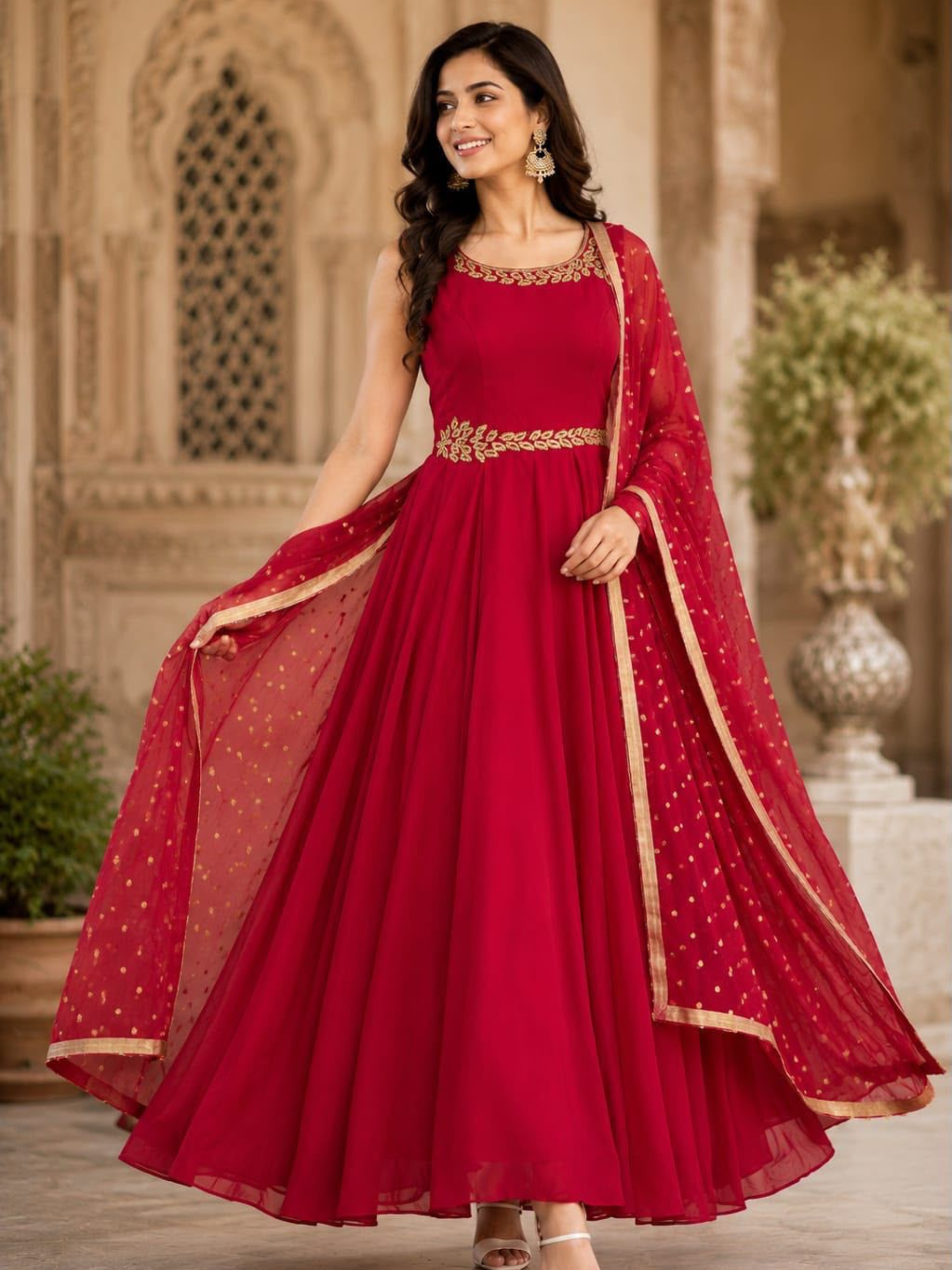 Siddhivinayak Designer Anarkali Gown Set - Image 2