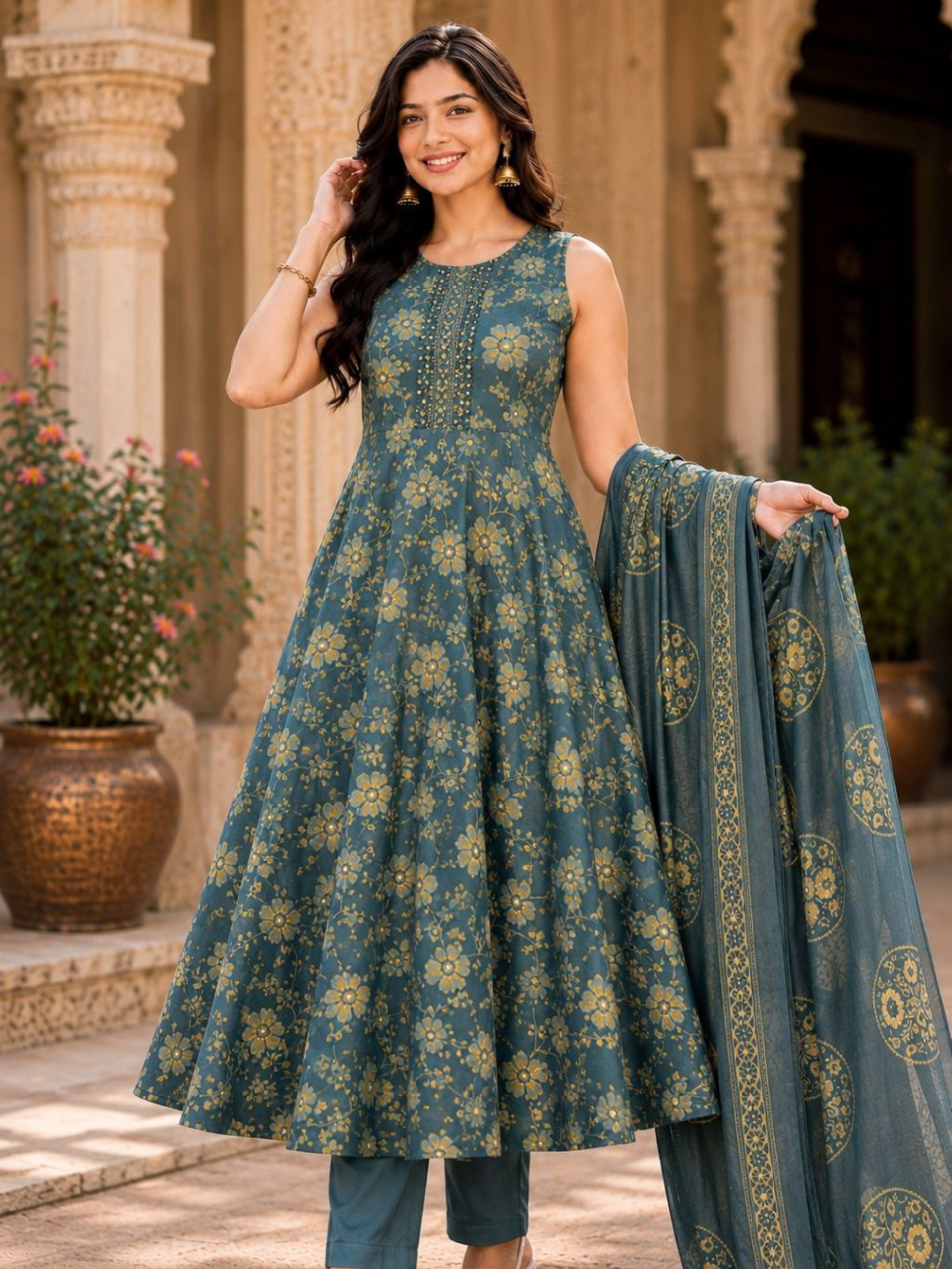 Siddhivinayak Women’s Premium A-Line Kurti Set - Image 4