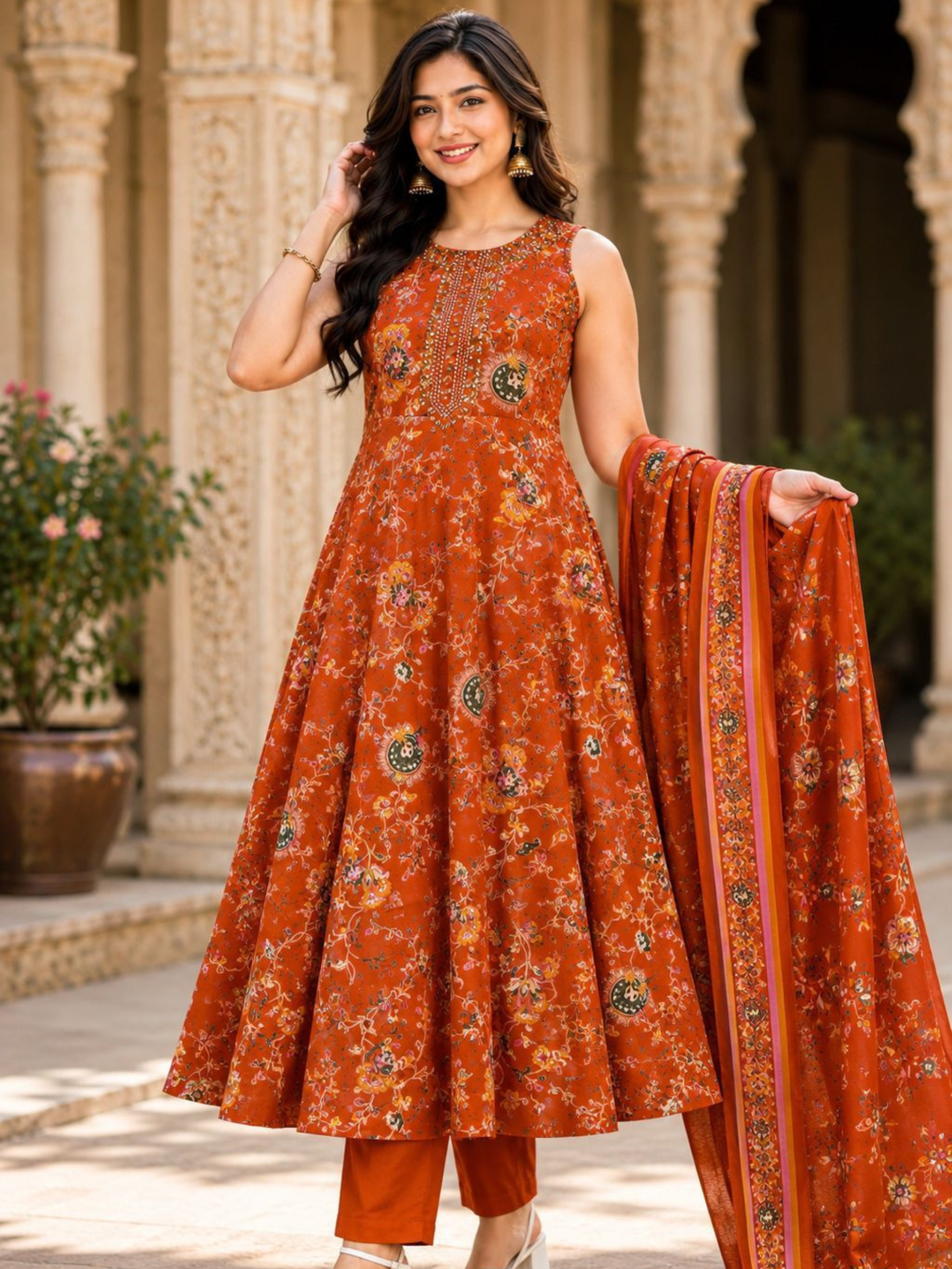 Siddhivinayak Women’s Premium A-Line Kurti Set - Image 2