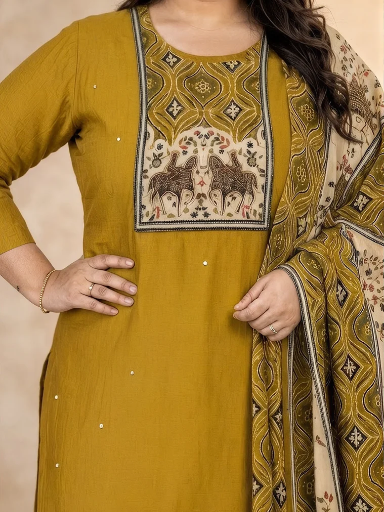 Printed Kurta Set - Image 3