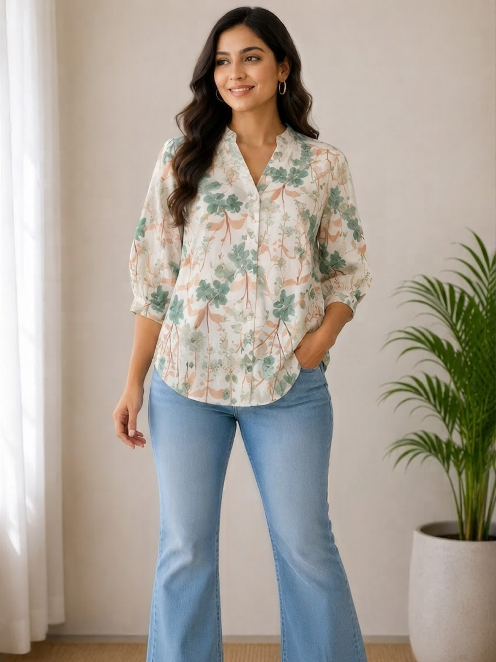 Floral Printed Casual Tops for Women - Image 4