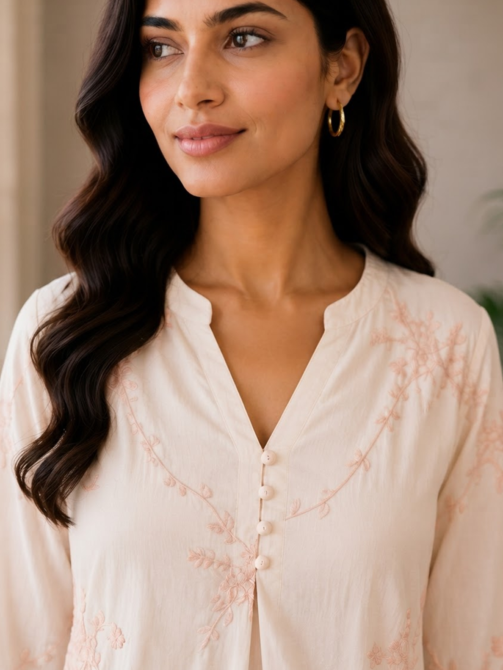 Elegant Floral Embroidered Top - Image 6