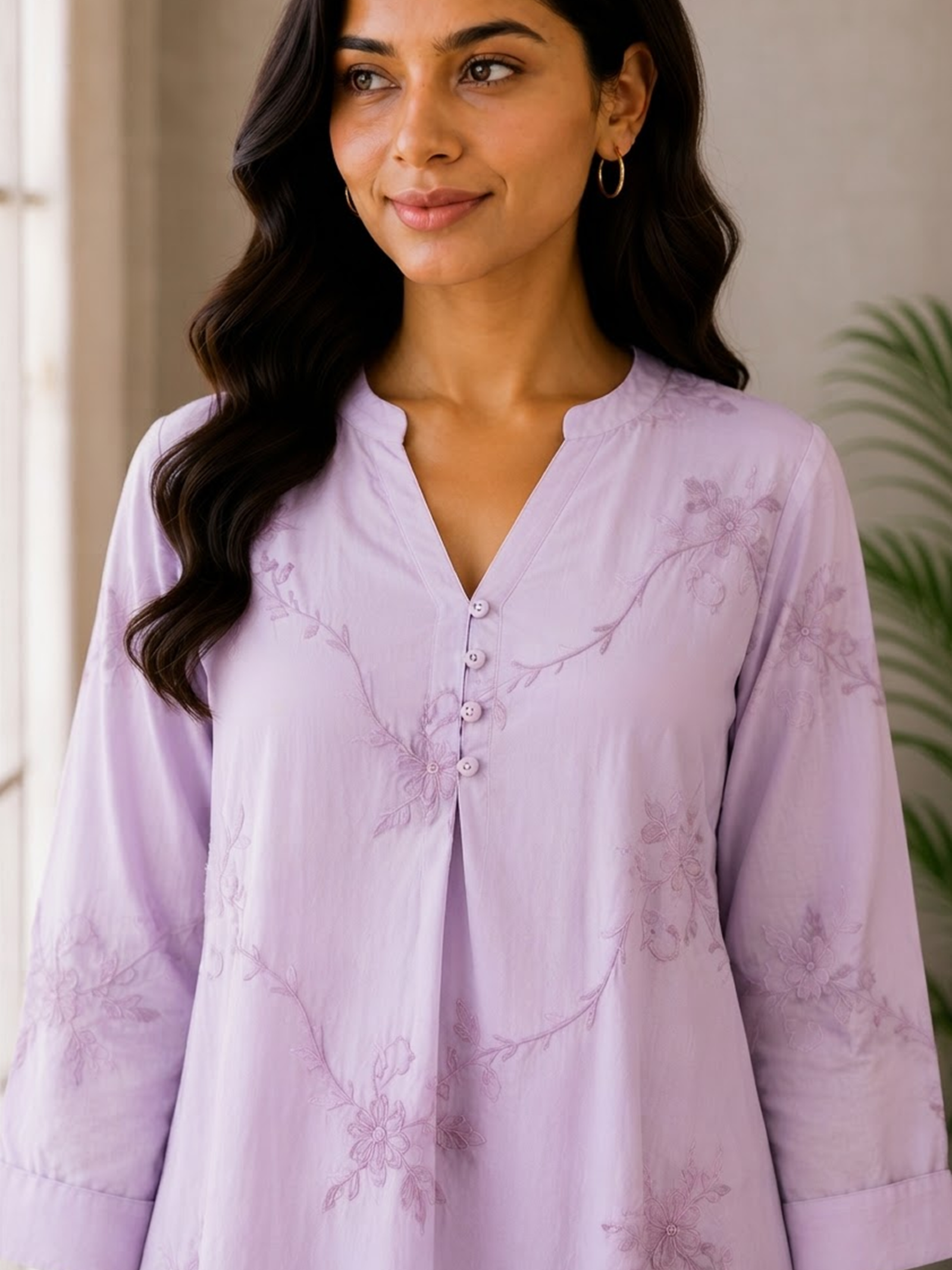 Elegant Floral Embroidered Top - Image 7