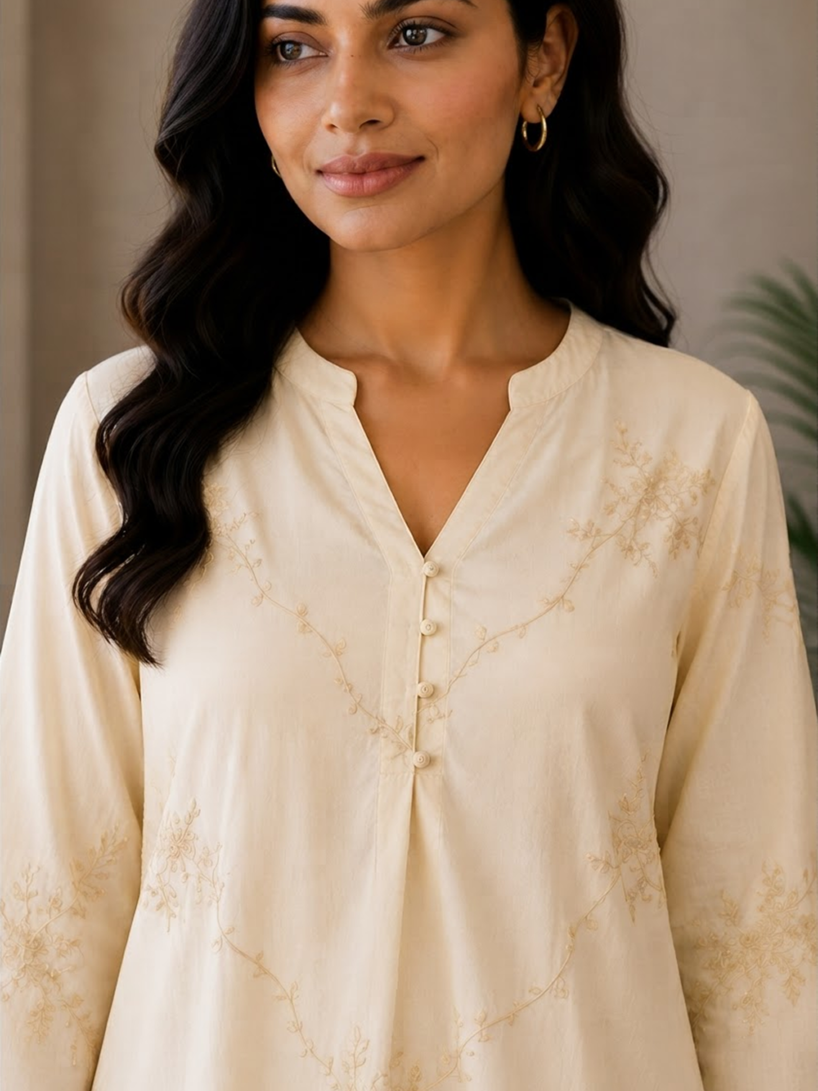 Elegant Floral Embroidered Top - Image 10