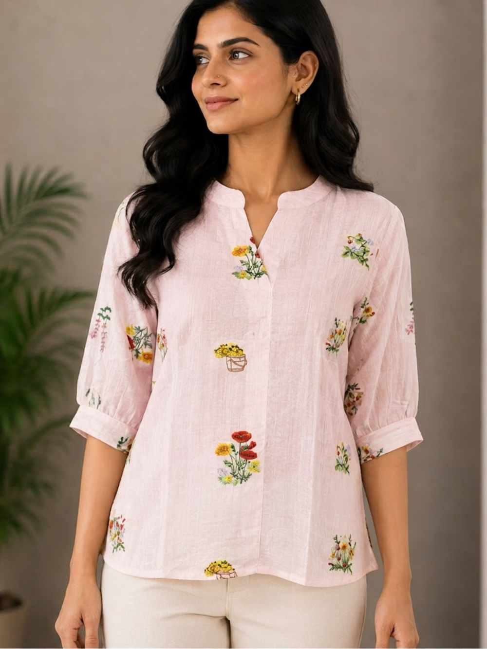 Floral Printed Women's Top  Product Description
