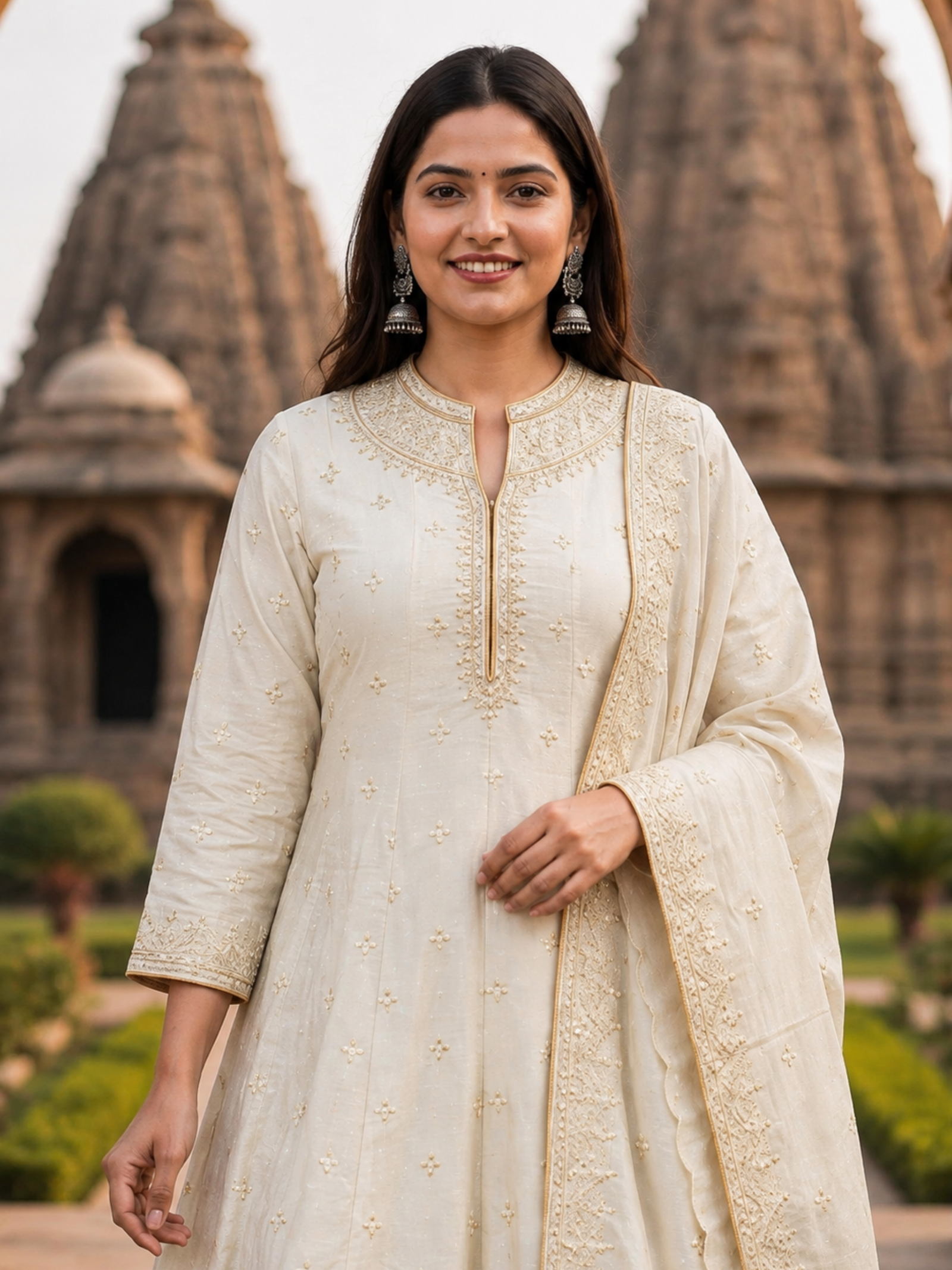 Premium Quality, Skin-Friendly, Gorgeous Look Anarkali Suit Set - Image 4