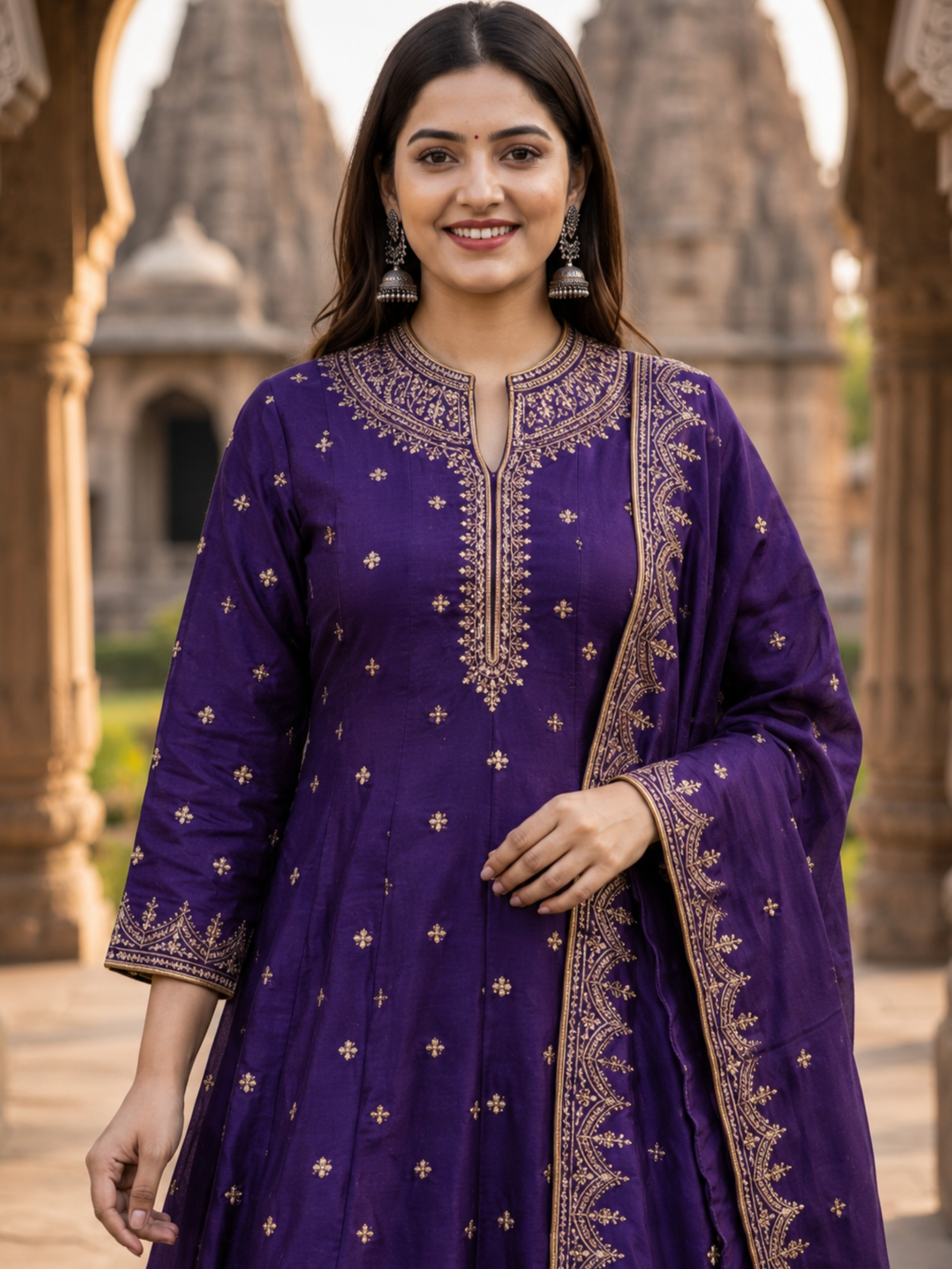 Premium Quality, Skin-Friendly, Gorgeous Look Anarkali Suit Set - Image 10