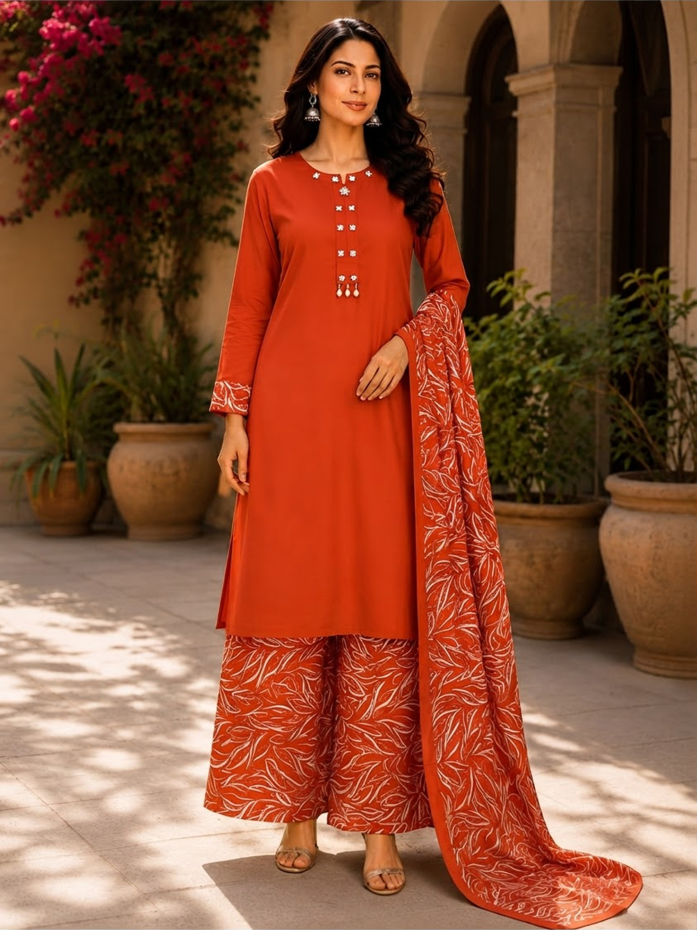 Premium Gajji Silk Dress with Plazo