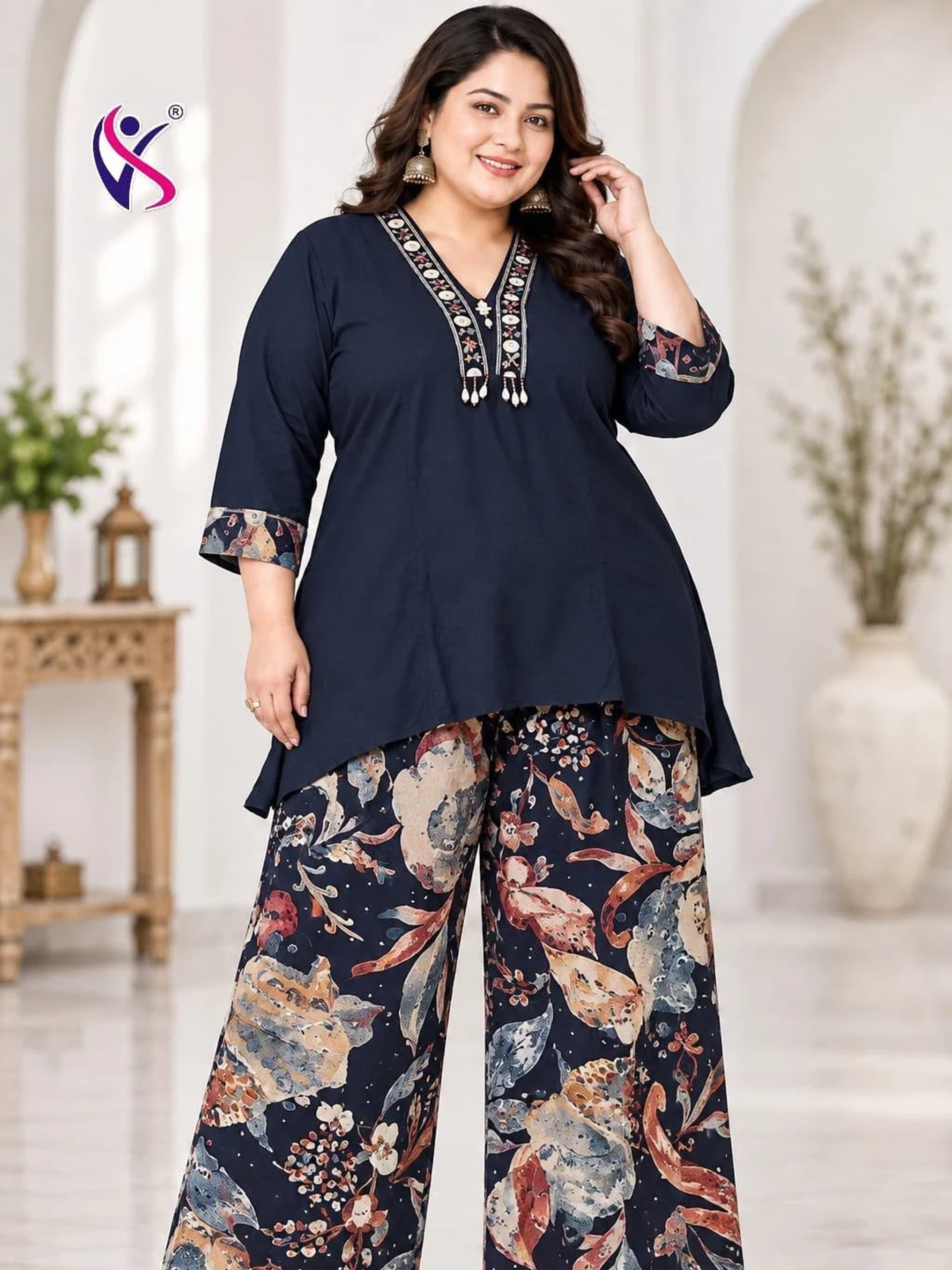 Premium Plus Size Stylish Co-Ord Set – 2 Piece