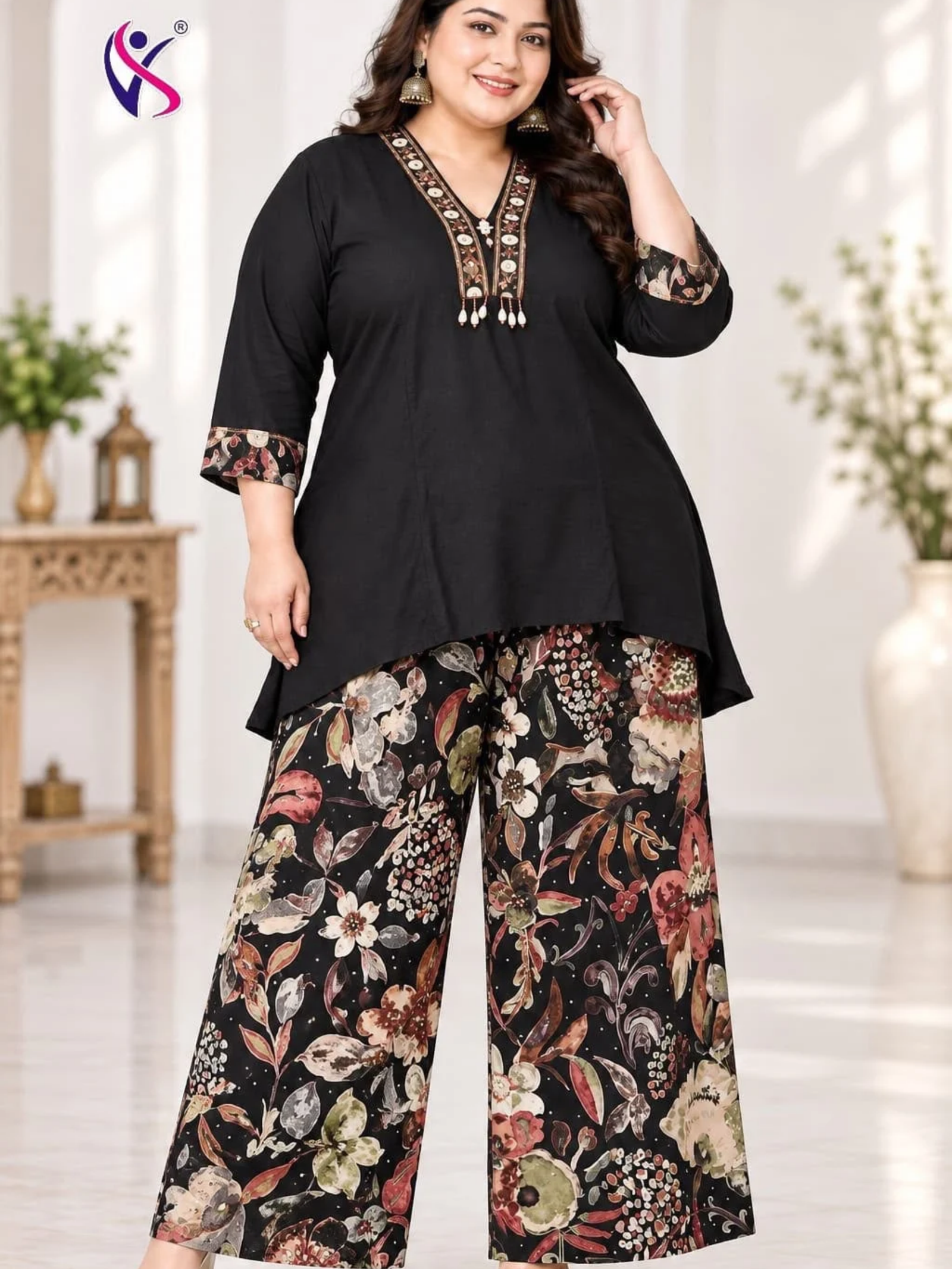 Premium Plus Size Stylish Co-Ord Set – 2 Piece - Image 2