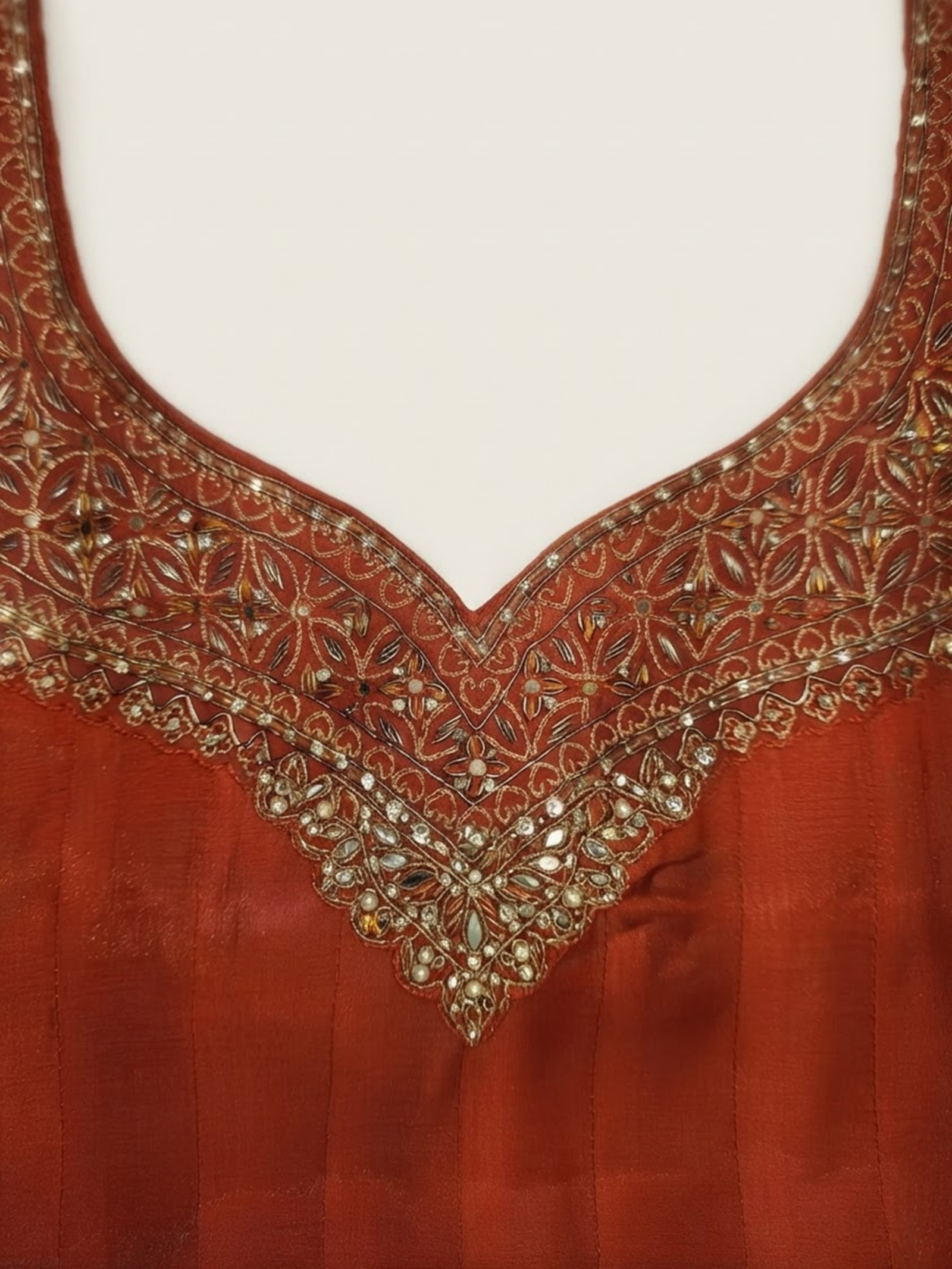 Embroidered Anarkali Kurta Set with Dupatta - Image 5