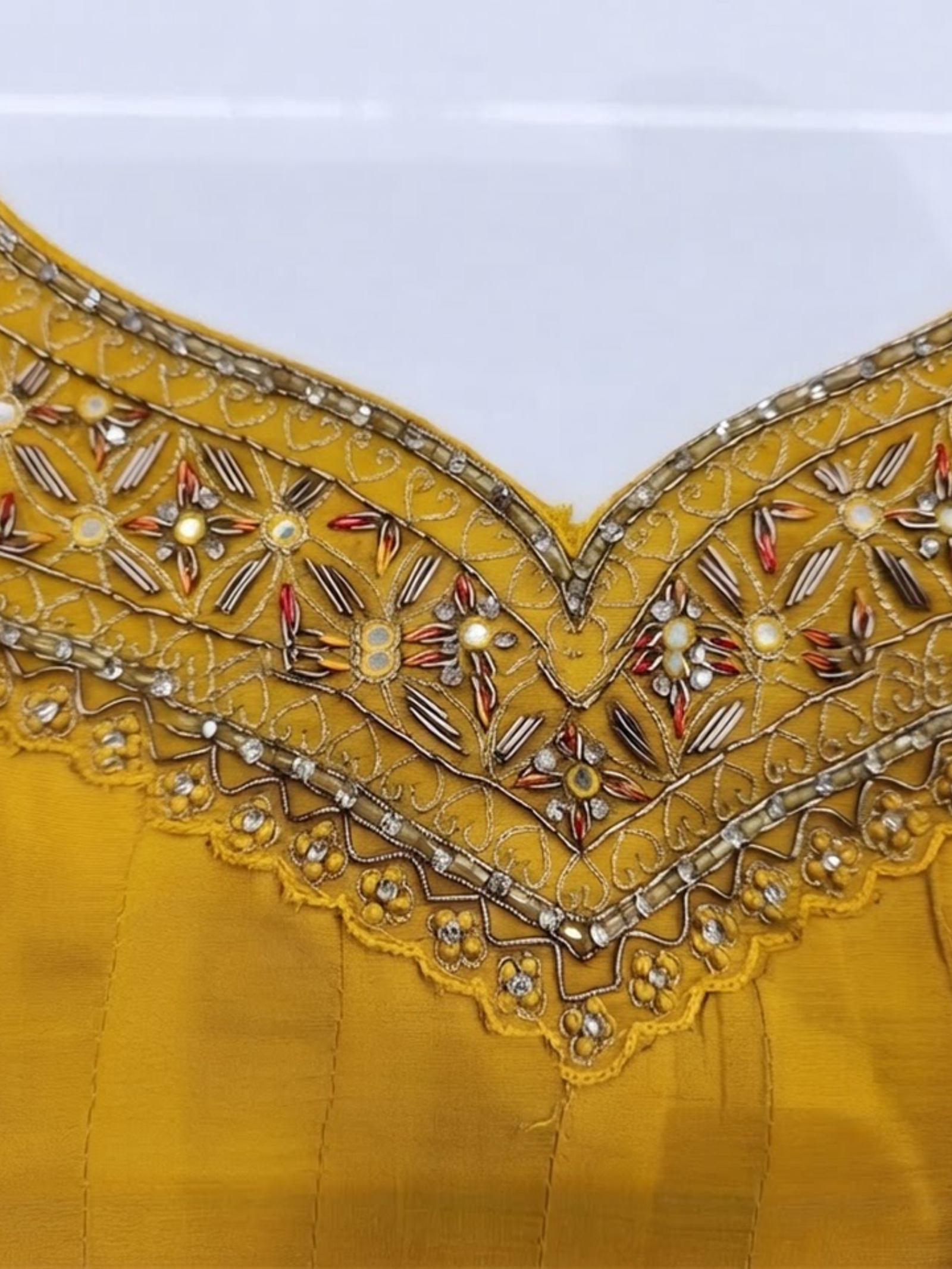 Embroidered Anarkali Kurta Set with Dupatta - Image 3