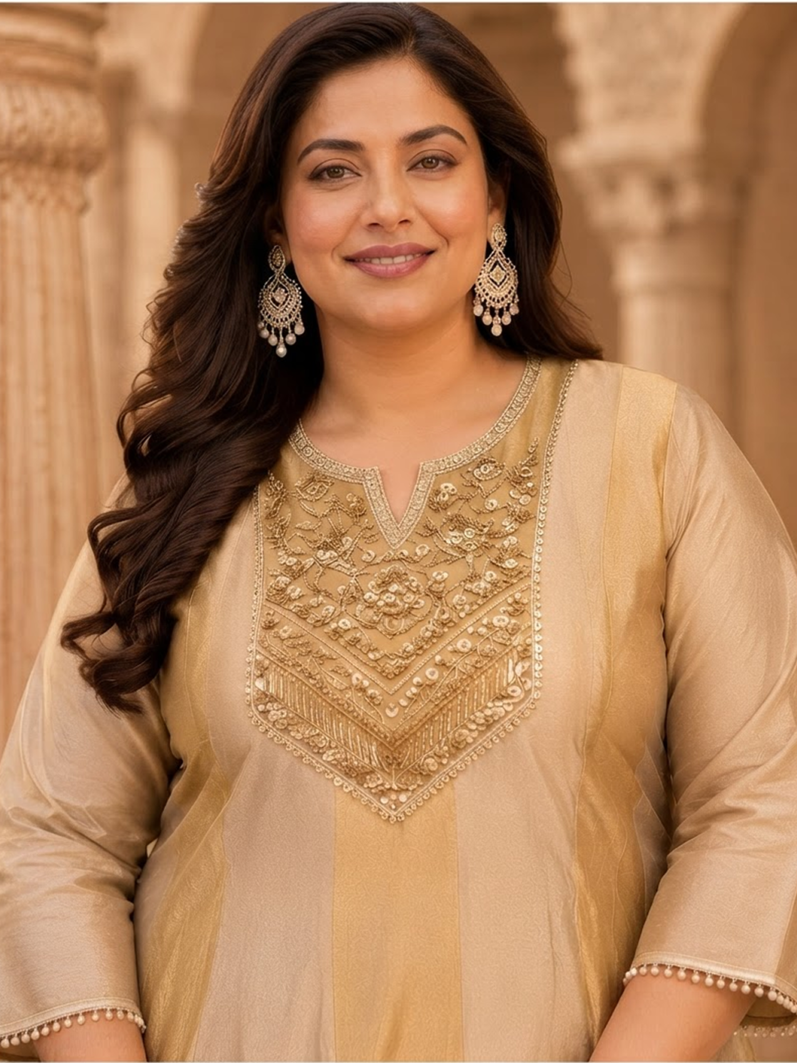 ROYAL DESIGNER SHIMMER GOWN WITH DUPATTA - Image 2